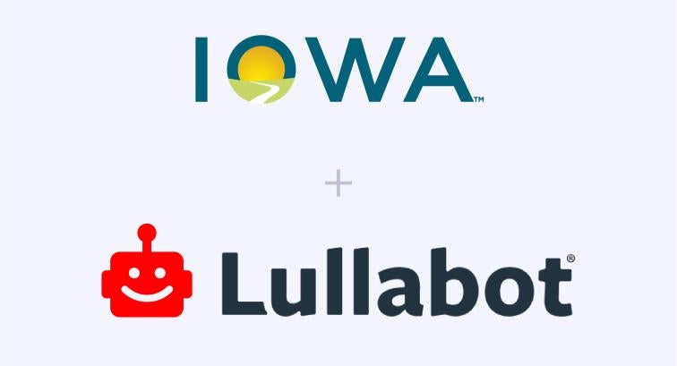 A collage featuring the State of Iowa and Lullabot logos